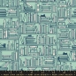 Preview: Patchwork Baumwolle - Sarah Watts - Reading Nook - Library Soft Aqua